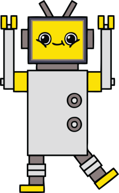 Orijinal şirin robot karikatürü