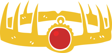 Tacın orijinal düz renk çizimi