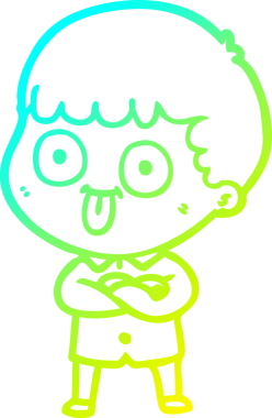 Orijinal soğuk çizgi çizgi film karakteri.