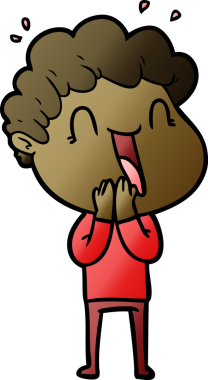 Orijinal mutlu adam çizgi filmi.