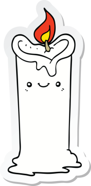 Karikatür mumunun orijinal etiketi