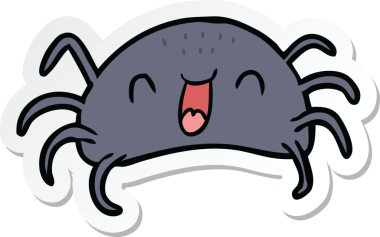 Çizgi film örümceğinin orijinal çıkartması