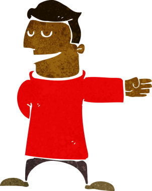 Orijinal çizgi film karakteri.