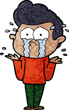 Orijinal ağlayan adam.