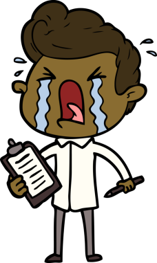 Orijinal ağlayan adam.