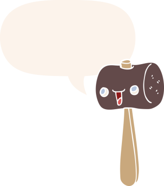 Konuşma baloncuklu orijinal karikatür sopası