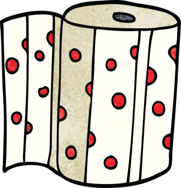 Orijinal karikatür karalama mutfak rulosu