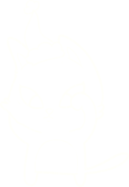 Orijinal Noel Kedi Tebeşiri Çizimi