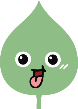 Ekspres yaprağın orijinal düz renk retro karikatürü