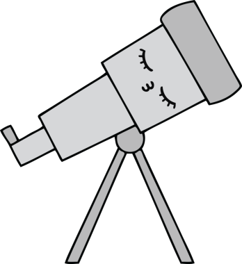 Orijinal bir teleskop karikatürü