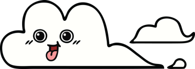 Orijinal şirin bulut karikatürü