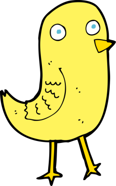 Orijinal komik çizgi film kuşu