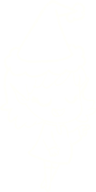 Orijinal Noel Elf Tebeşiri Çizimi