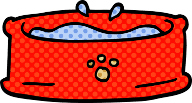 Orijinal karikatür evcil hayvan kasesi