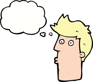 Orijinal çizgi film düşünce balonlu adamı şaşırttı.