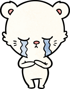 Orijinal üzgün küçük kutup ayısı çizgi filmi