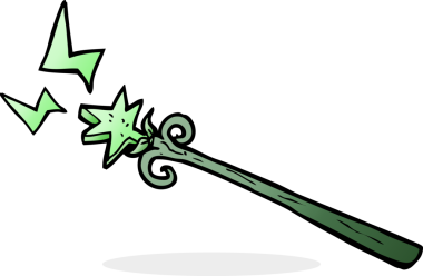 Orijinal çizgi film sihirli değneği