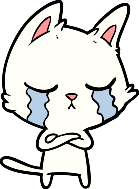 Orijinal ağlayan çizgi film kedisi