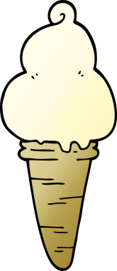 Orijinal çizgi film karikatür dondurması.