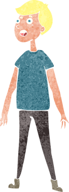 Orijinal karikatür stresli adam