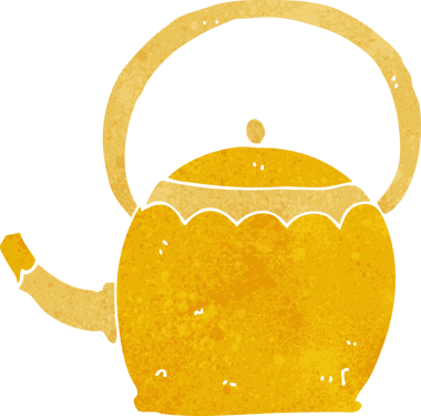 Orijinal çay demliği.