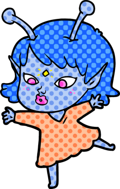 Orijinal güzel uzaylı kız.