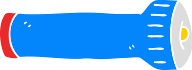 Orijinal düz renk çizgi film meşalesi