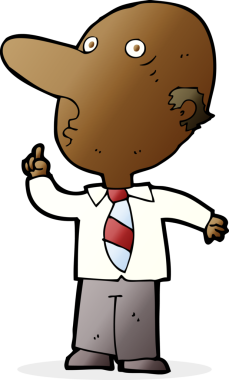 Orijinal kel adam soru soruyor.