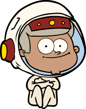 Orijinal mutlu astronot çizgi filmi