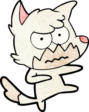 Orijinal çizgi film sinirli tilki