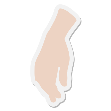 Bir insan tarafından çizilmiş orijinal el etiketi.