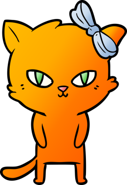 Orijinal şirin çizgi film kedisi