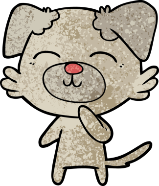 Orijinal çizgi film köpek düşüncesi