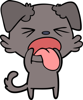 Orijinal iğrenç köpek çizgi filmi.