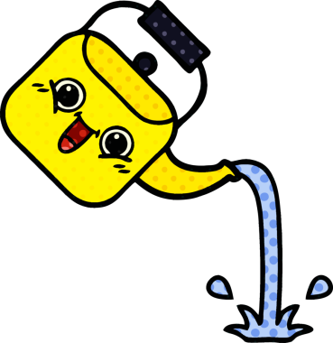 Çaydanlığın orijinal çizgi roman tarzı.