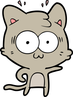 Orijinal çizgi film sürpriz kedi