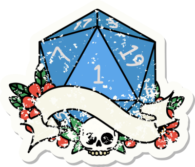 Orijinal grunge sticker 'ı.