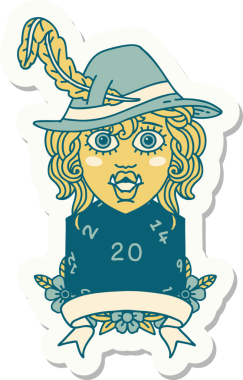 20 zarlı yarım ork ozanın orijinal çıkartması.