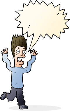 Orijinal çizgi film konuşma balonlu adamı dehşete düşürdü.