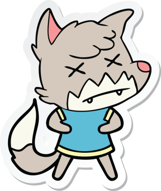 Ölü tilkinin orijinal çıkartması.