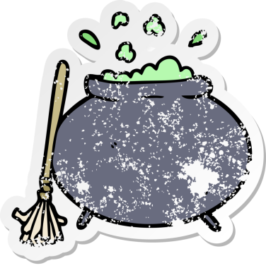 Çizgi film kazanın orijinal sıkıntılı çıkartması