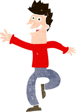 Orijinal el çizimi karikatür çizimi