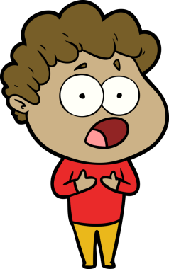 Orijinal karikatür adamı şaşırdı.