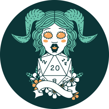 Doğal yirmilik zar atma ikonu