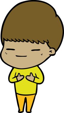 Orijinal kendini beğenmiş çocuk.