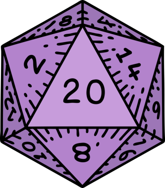 Orijinal Retro Dövme Biçimi Doğal 20 D20 zar atma