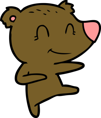 Orijinal gülümseyen ayı çizgi filmi