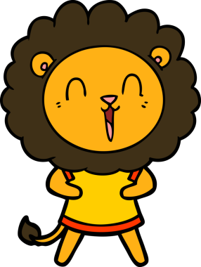 Orijinal gülen aslan çizgi filmi