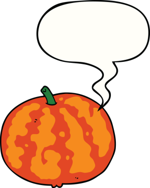 Konuşma balonlu orijinal karpuz