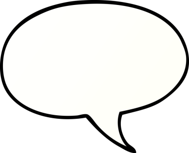 Orijinal karikatür karalama konuşma balonu